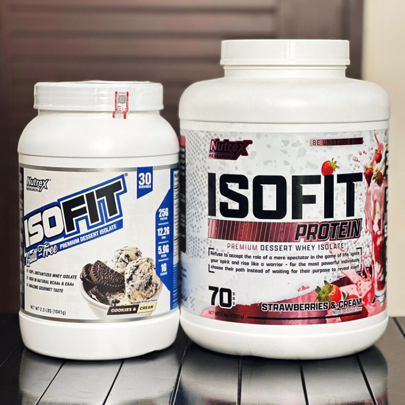 NUTREX ISOFIT - Whey Protein 100% Isolate - Whey Isofit hỗ trợ tăng cơ hiệu quả