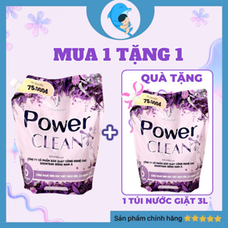  Nước giặt xả 2in1 Power Clean túi 3L hương thơm hoa Lavender kết hợp gỗ Đàn Hương giúp lưu hướng lâu MECAHEO 