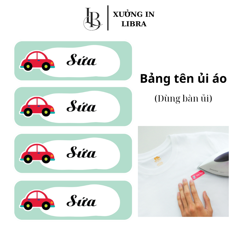  Set 16 miếng ủi skticker tên bé theo yêu cầu,logo in balo sticker dán quần áo dễ dàng thao tác bằng bàn ủi cực đẹp 