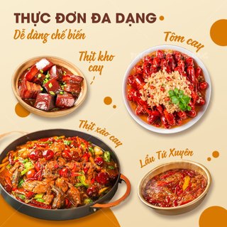 Xuyên tiêu đỏ 1kg, hoa tiêu Tứ Xuyên cay, tê, gia vị lẩu, làm gà ủ muối, thơm ngon, chuẩn vị