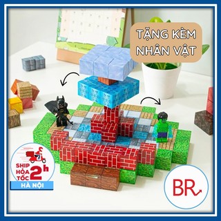   XẢ KHO 1K  Đồ Chơi Khối Nam Châm Minecraft - Viên Block Minecrat Nam Châm Từ Tính Mô Hình Lắp Ráp cho bé 02693 
