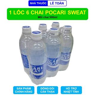 Lốc 6 chai Pocari Sweat nước uống bổ sung ion và bù nước cho cơ thể mỗi chai 500ml