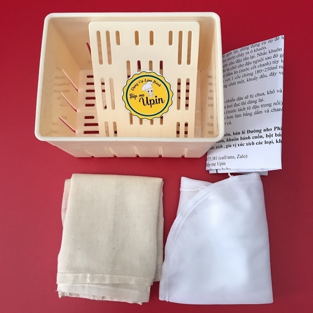 Combo đầy đủ khuôn làm đậu phụ đậu hũ đủ