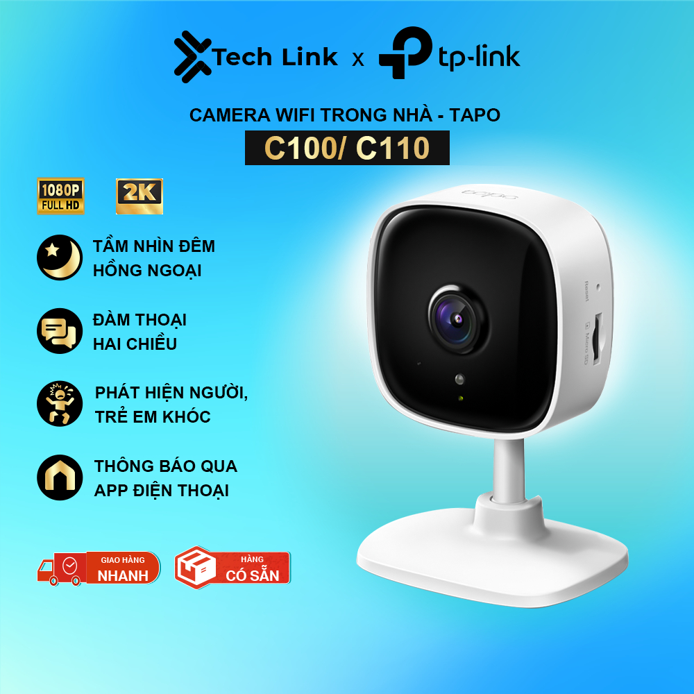 [Hỏa tốc] Camera WiFi Thông Minh TP-Link Tapo C100 / C110 An Ninh Cho Gia Đình