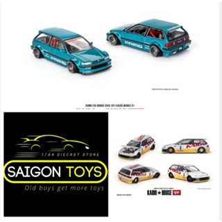 Saigontoys - MiniGT Kaido House HONDA CIVIC (EF) KAIDO WORKS - Xe mô hình tỉ lệ 1:64 hãng Mini GT