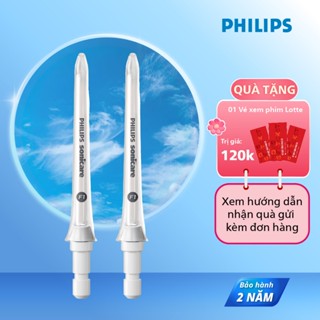 Bộ 2 đầu xịt tăm nước dành cho máy tăm nước làm sạch răng miệng Philips HX3042/00 | Hàng chính hãng