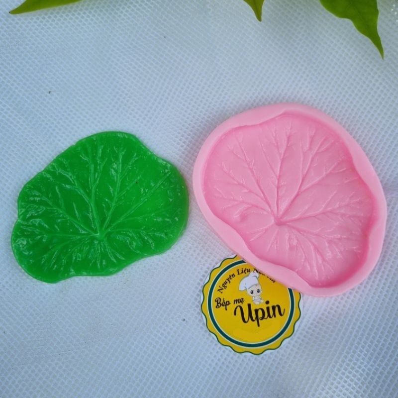 Khuôn lá sen 9cm silicon 4d