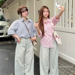 Áo sơ mi basic dài tay kẻ sọc phong cách ullzang HAVANA AO395