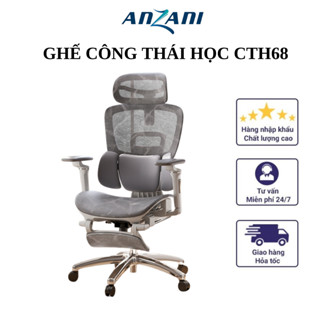 Ghế Công Thái Học , Gaming Cao Cấp CTH-68  Anzani Full Lưới Cao Cấp 2025