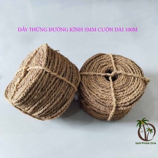 DÂY THỪNG DỪA TRANG TRÍ 5MM, CUỘN 100 MÉT