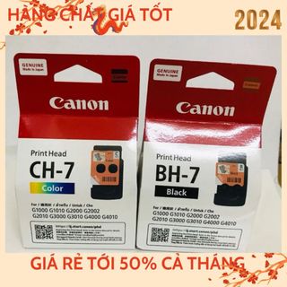  Bộ đầu phun màu bóc máy cho máy in Canon G1010,G1000,G2010,G2000,G3000,G3010.v.v. CH7 và BH7 