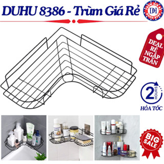 Kệ Góc Dán Tường Để Đồ Nhà Tắm Kèm Miếng Dán Siêu Dính - Kệ Để Gia Vị Đa Năng Tiết Kiệm Không Gian