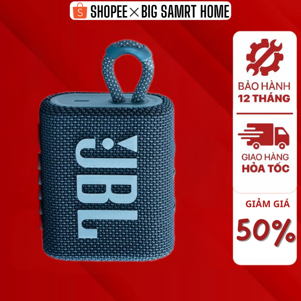 Loa Bluetooth JBL GO 3 - Hàng Chính Hãng Bluetooth 5.1 Thời gian chơi nhạc lên tới 5 giờ BIG SMART HOME