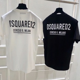 Áo thun DSQ2 Milano phong cách lên đồ cực dễ với 2 màu đen trắng , Áo thun Unisex Nam Nữ Hottrend 2025