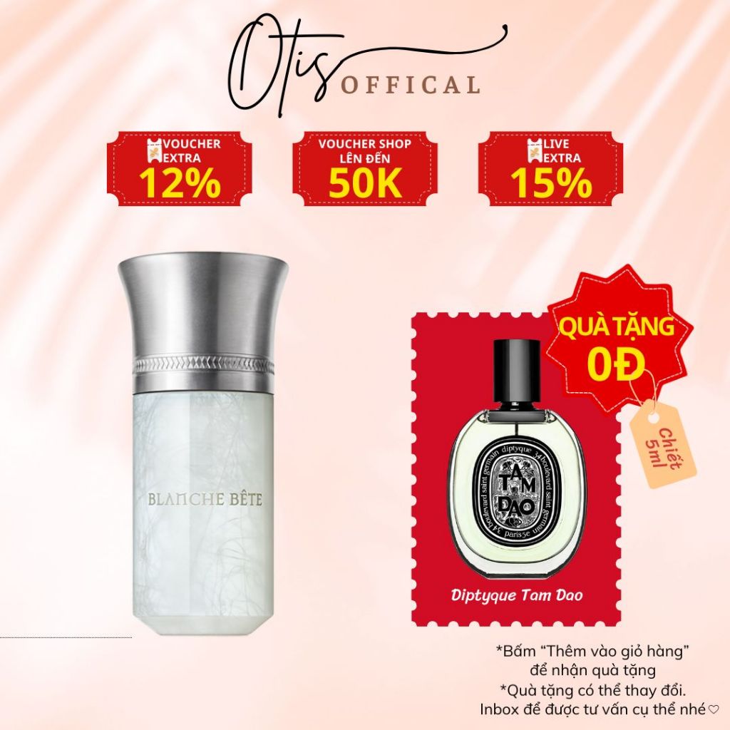 Nước Hoa Chiết 10ml Unisex Les Liquides Imaginaires Blanche Bete Hương Thơm Bí ẩn, Tinh tế, Độc đáo