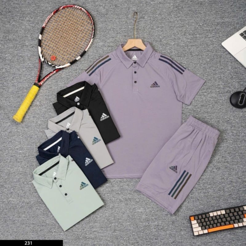 Bộ quần áo nam mùa hè hàng hiệu cao cấp Adidas chất thun lạnh mềm mịn co giãn tốt mẫu mới 2025 Bộ th