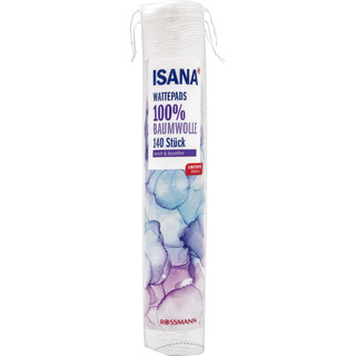 Bông Tẩy Trang ISANA 140 Miếng 100% Cotton – Siêu Mềm, An Toàn Cho Da Nhạy Cảm