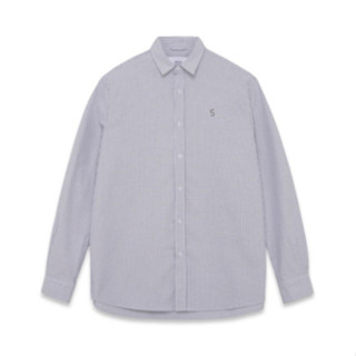 Áo sơ mi Silencestandard Premium Oxford Shirt Logo S thêu/ kẻ đen hot nhất 2025