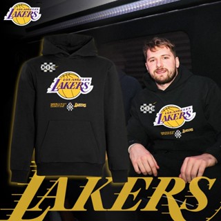  Áo Nỉ và Hoodie Bóng rổ Los Angeles Lakers Logo Center form rộng tay lỡ Jerry Tee thể thao nam nữ oversize 