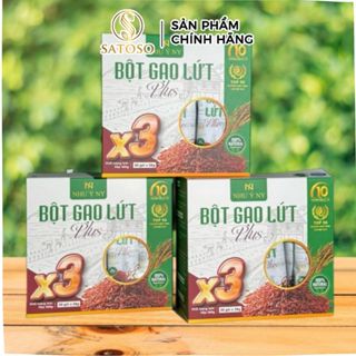 [MUA 3 ĐƯỢC 5] Bột gạo lứt plus x3 Như Ý NY hộp 20 gói phù hợp cho người bận rộn, chế độ ăn uống cân bằng