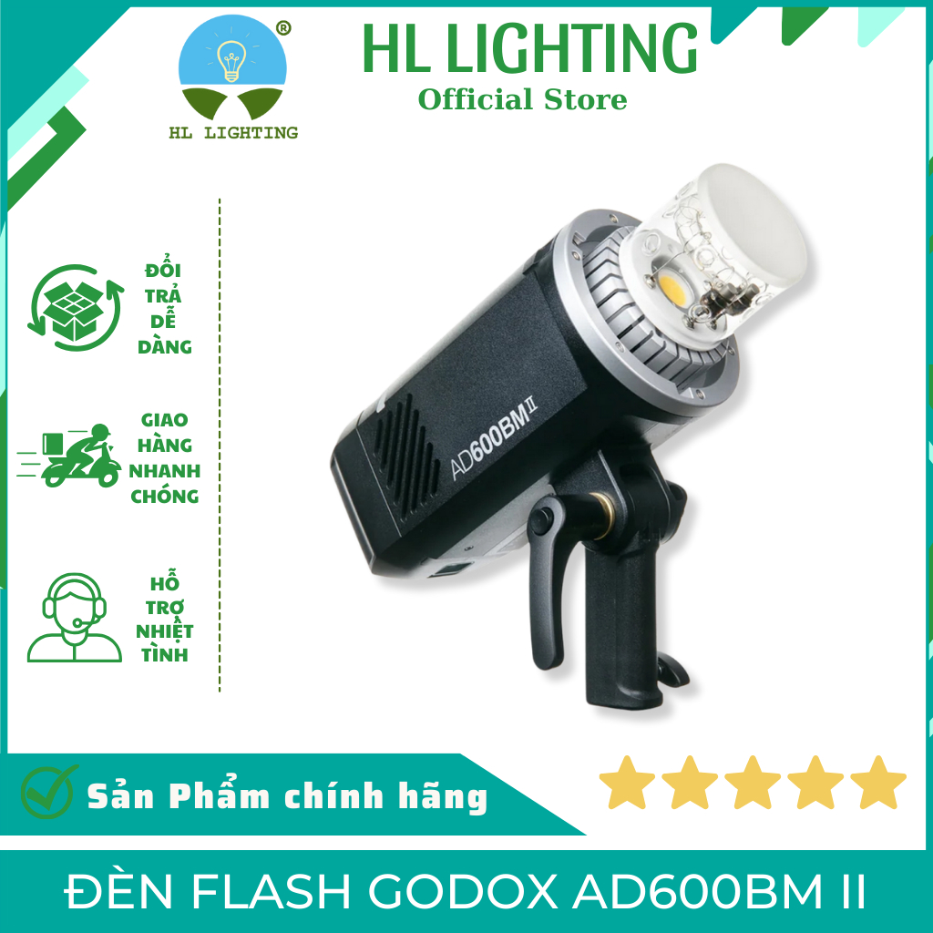 Đèn Flash Ngoài Trời Godox AD600BM II 600Ws HS Sync Chính Hãng HL Lighting