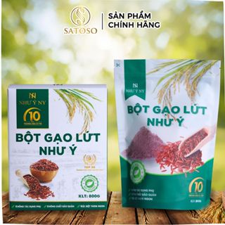 Bột gạo lứt hỗ trợ giảm cân lợi sữa như ý NY 800g tốt cho sức khỏe SATOSO thơm ngon