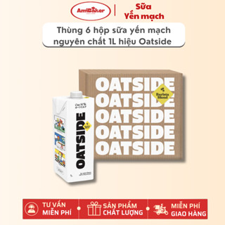 Thùng 6 Hộp Sữa Yến Mạch Nguyên Chất OATSIDE - Barista Blend Oat Milk (6 x 1L)