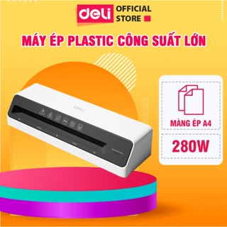  Máy Ép Plastic A4 ET100 Deli Máy Ép Nhiệt Làm Nóng Nhanh Dùng Trong Gia Đình Ép Ảnh Tài Liệu 280W 