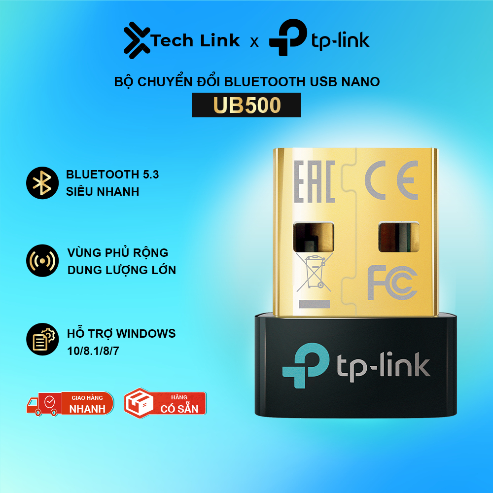 [Hỏa tốc] Bộ Chuyển Đổi Bluetooth TP-Link UB500 USB Nano Bluetooth 5.4