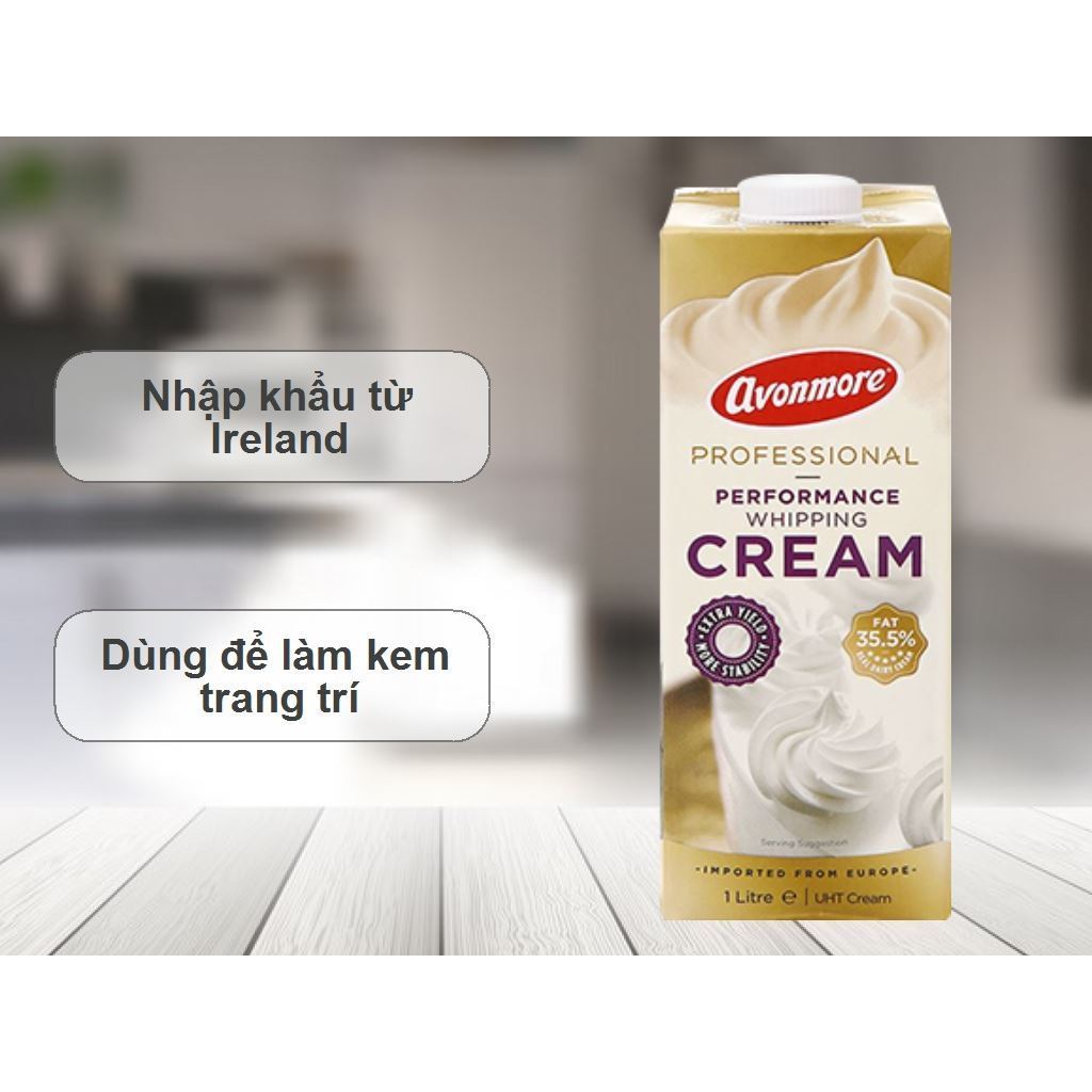*Giá Sốc* Kem sữa whipping cream Avonmore 1L