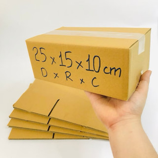 25x15x10 [COMBO] 100 Hộp Carton Đóng Hàng - BAO BÌ HP HÀ NỘI