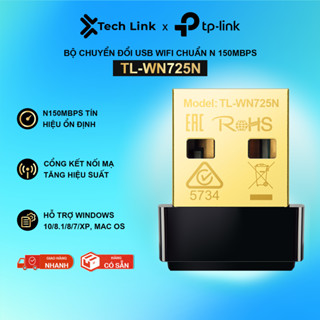[Hỏa tốc] Bộ Chuyển Đổi USB Wi-Fi Nano TP-Link TL-WN725N Chuẩn N Tốc Độ 150Mbps