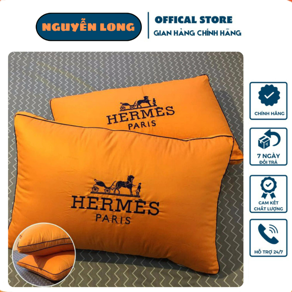Gối ngủ HERMET thương hiệu nhập khẩu từ PARIS H7277
