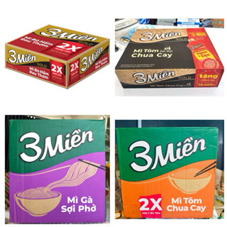 Thùng 30 gói x 75g Mì Tôm 3 Miền
