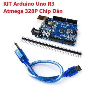 KIT Arduino Uno R3 Atmega 328P Chíp Dán Có Kèm Dây Cáp