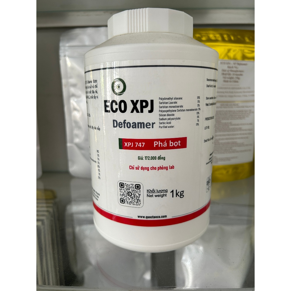 [ date 8/2026] CHẤT PHÁ BỌT DEFOAMER XPJ-747 – Dùng Cho Thực Phẩm – Chai 1 Kg
