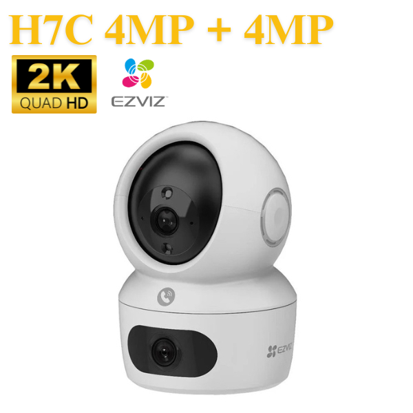 Camera IP Wifi EZVIZ CS- H7C (4MP+4MP) 2 mắt Đàm thoại 2 chiều,Cảnh Báo Tiếng Động Lớn