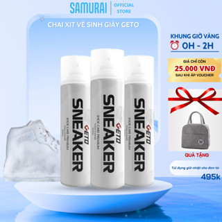 Xịt làm sạch giày Sneaker Geto - Chai xịt vệ sinh giày dạng bọt, khử mùi hôi hiệu quả cho giày của bạn.