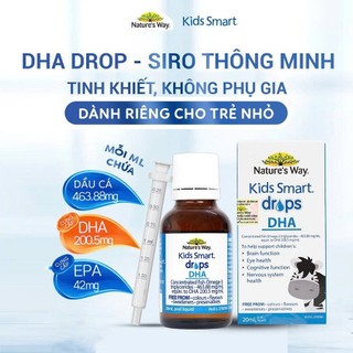 DHA Nature's Way Kids Smart Drops cho bé