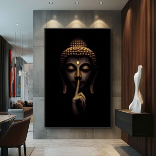 Tranh Treo Tường Phật Giáo - Tranh Canvas/Tráng Gương - Có Khung - Tặng Kèm Đinh Treo