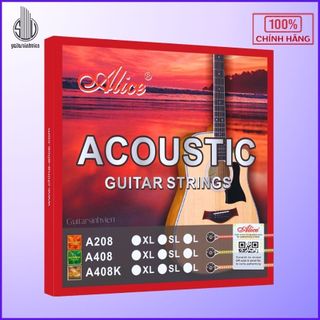 Bộ 6 Dây Đàn Guitar Acoustic Bấm Êm Alice A408 | Dây Đàn Bấm Mềm Giá Rẻ