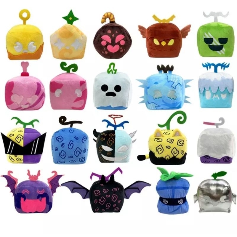 Gấu Bông Blox Fruits Blox Fruits game Gấu Bông Blox Fruits Game Hộp Đồ Chơi Nhồi Bông Mềm Mại (D02)