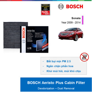 LỌC GIÓ ĐIỀU HÒA THAN HOẠT TÍNH CAO CẤP BOSCH AERISTO PLUS : Hyundai Sonata  ĐỜI XE 2009 ĐẾN 2014