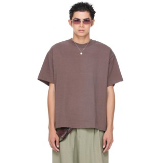 Áo thun trơn unisex Boxy Fit tay ngắn - BEUTER Blank Mocha Boxy T-shirt