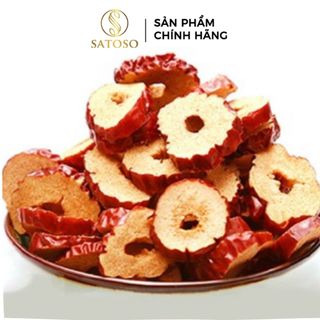 Táo đỏ thái lát sấy khô hỗ trợ chống oxi hóa SATOSO 100g