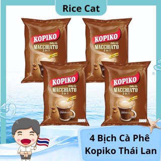4 bịch Cà Phê Kopiko Macchiato Thái Lan 80 gói nhỏ