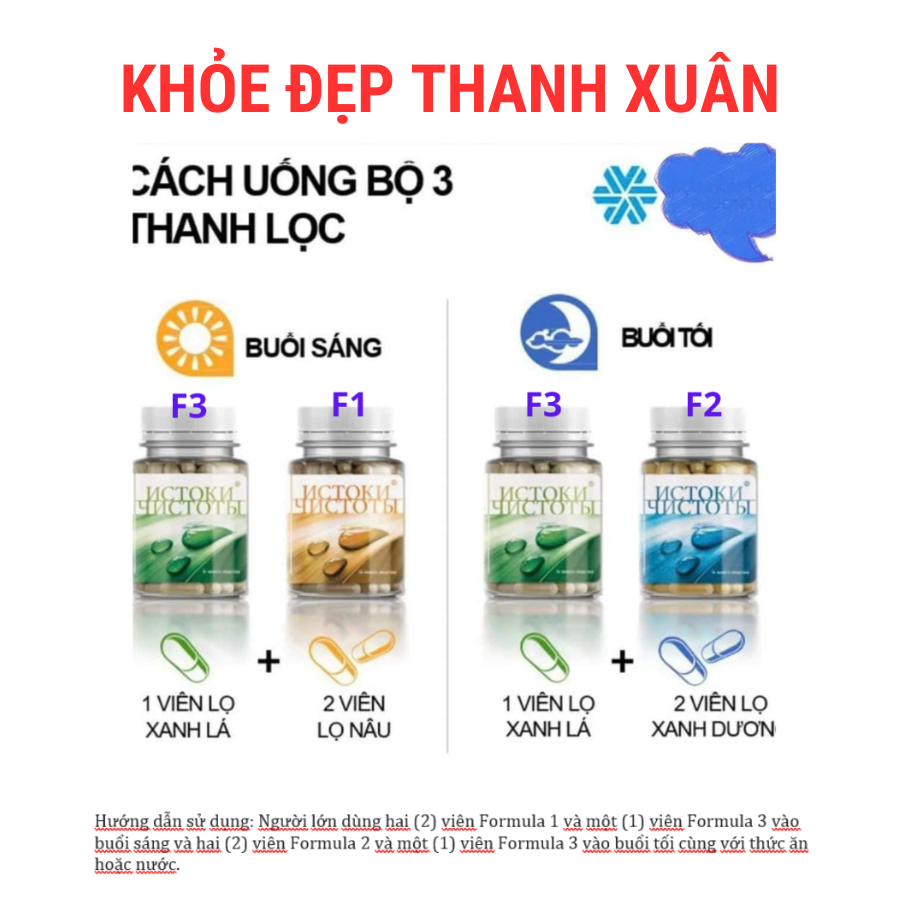 [Bộ 3 thải độc] Bộ 3 thanh lọc thải độc Siberian Renaissance Triple Set