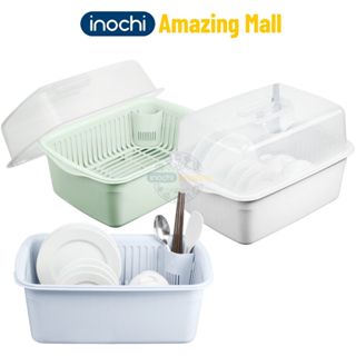 Kệ chén bát Inochi Tokyo có nắp đậy nhựa nguyên sinh kháng khuẩn và hạn chế rêu mốc Inochi Amazing Mall