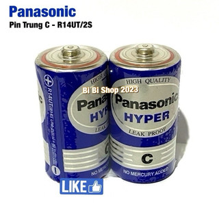 Pin trung c panasonic r14ut/2s chính hãng 1 vỉ 2 viên