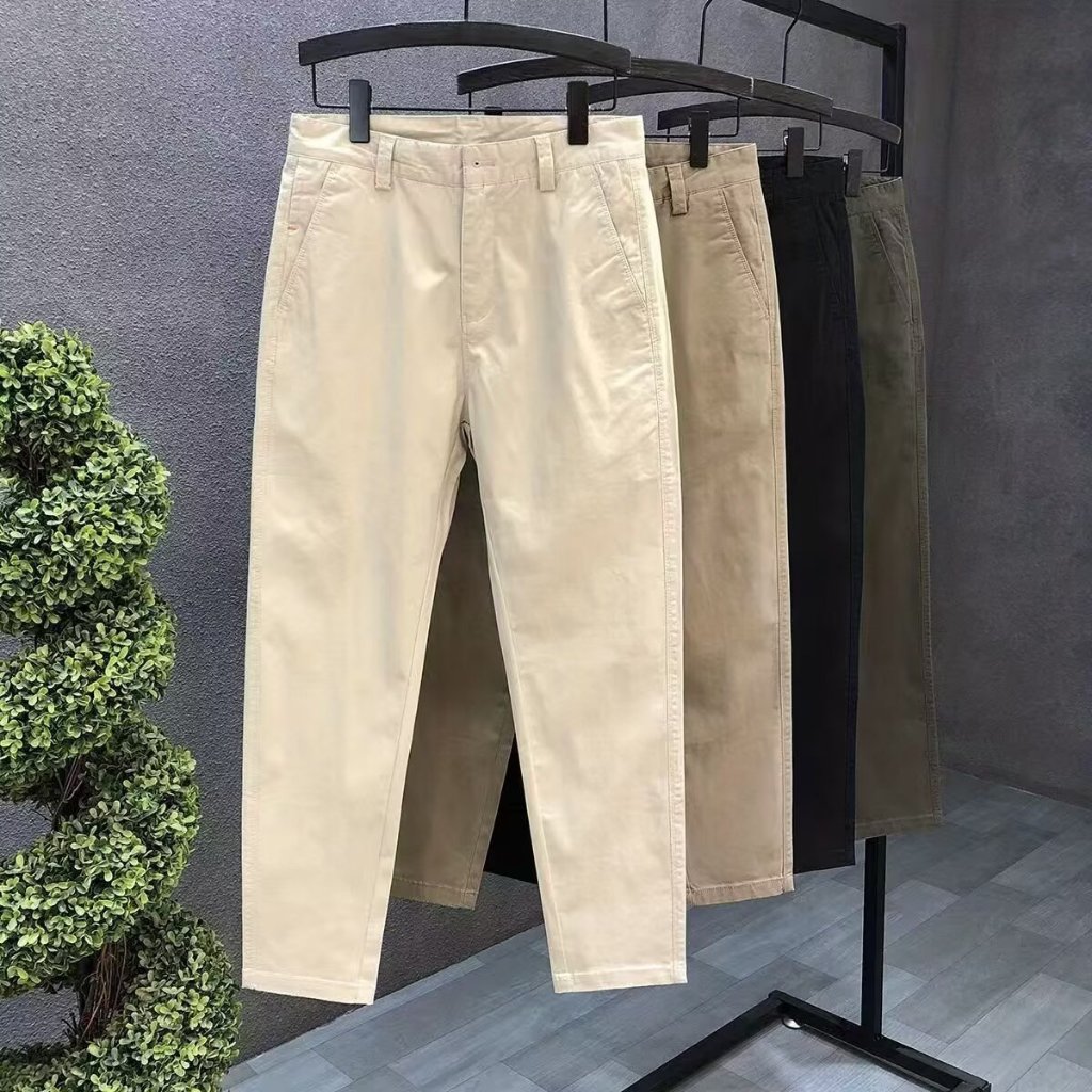 Quần kaki ống đứng, quần dài nam chất kaki mỏng mềm mịn thoáng mát đường may kỹ lưỡng form unisex